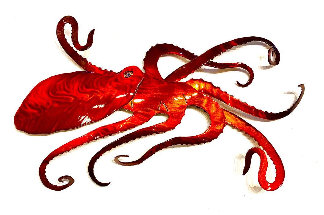 Metal art octopus