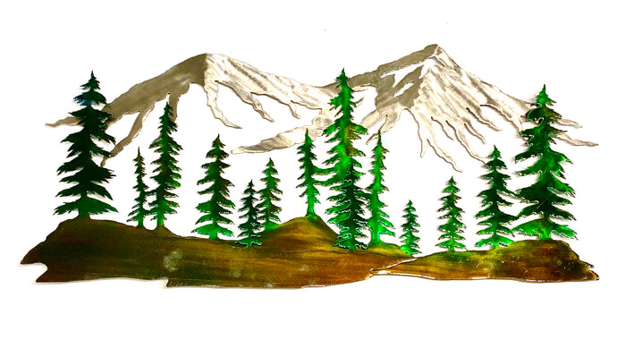 Tree & Mountain Scene