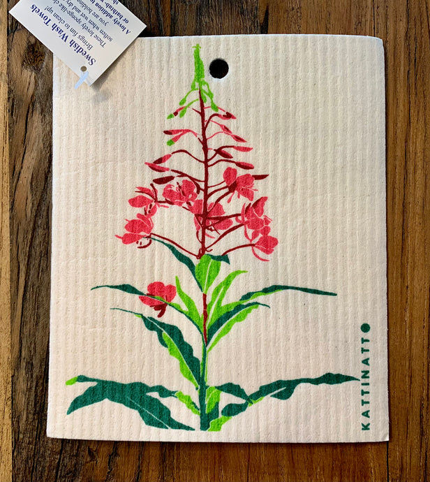 Swedish wash towel “fireweed”